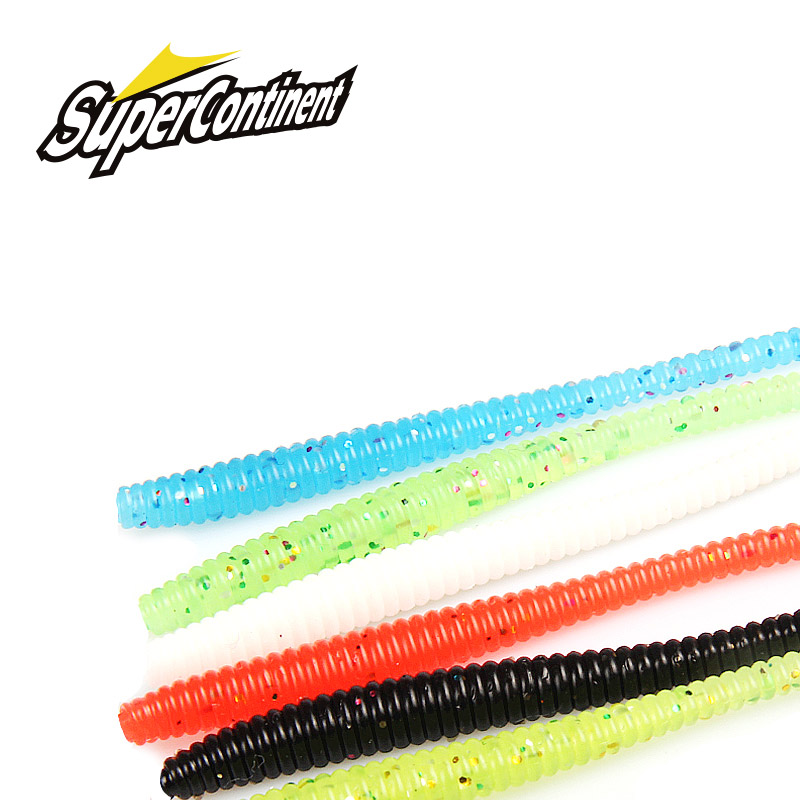 Fishing Lure Soft Plastic - Cebos blandos de gusano supercontinent de