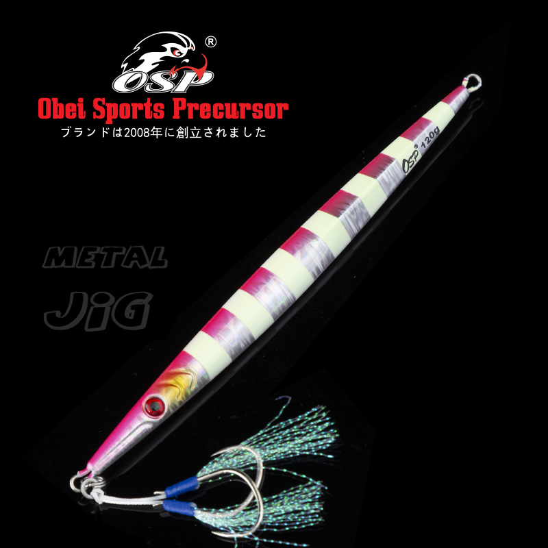 Fishing Lure Spoon - OSP-señuelo duro de Metal Jigging Obei