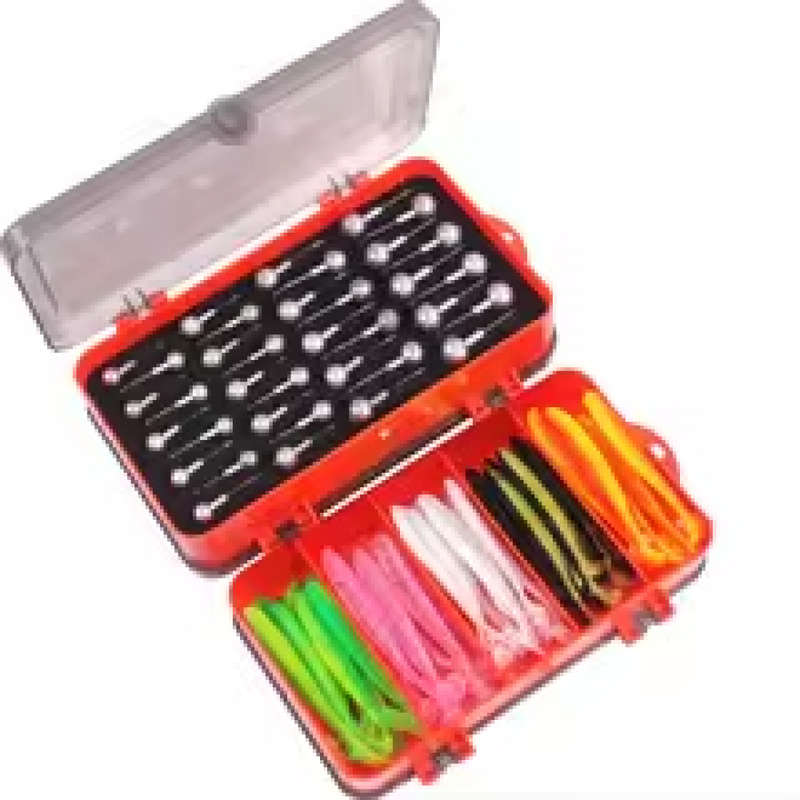 Juego de anzuelos y cabezales  - Fishing Lure Soft Plastic reseña y precio