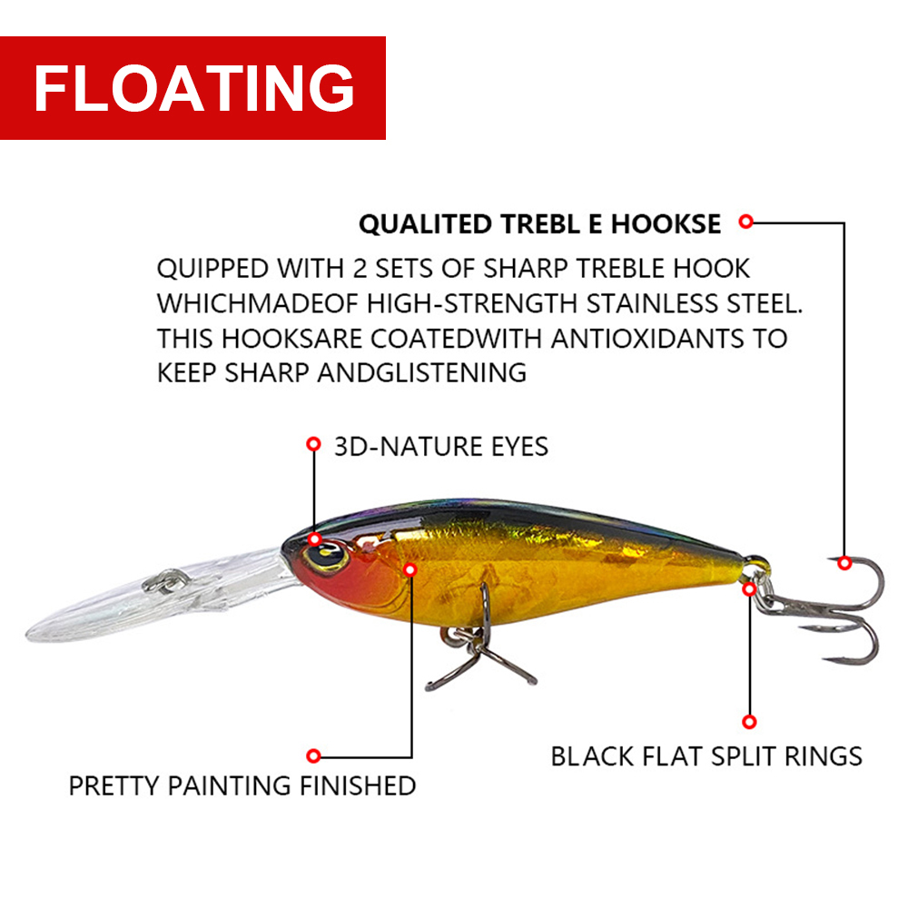 Señuelos de pesca flotantes de - Fishing Lure Jerkbait reseña y precio