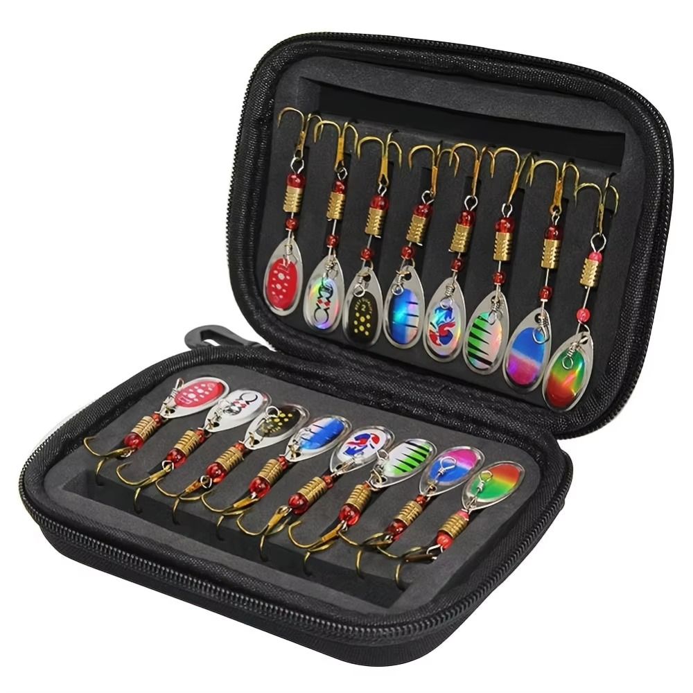 Estuche giratorio para guardar - Fishing Lure Spinnerbait reseña y precio