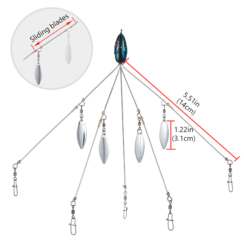 Bassdash paraguas señuelo de p - Fishing Lure Spinnerbait reseña y precio