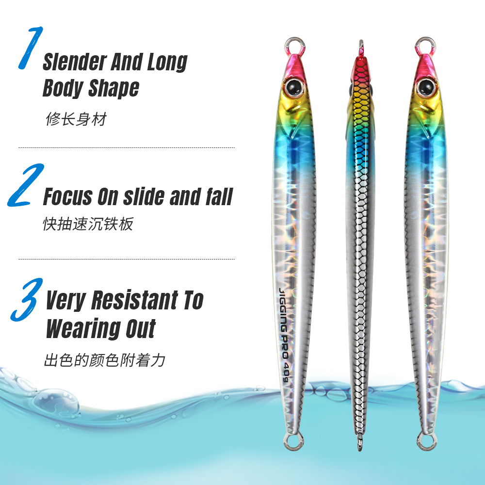 JIGGING PRO 40g 60g Slide Stic - Fishing Lure Buzzbait reseña y precio