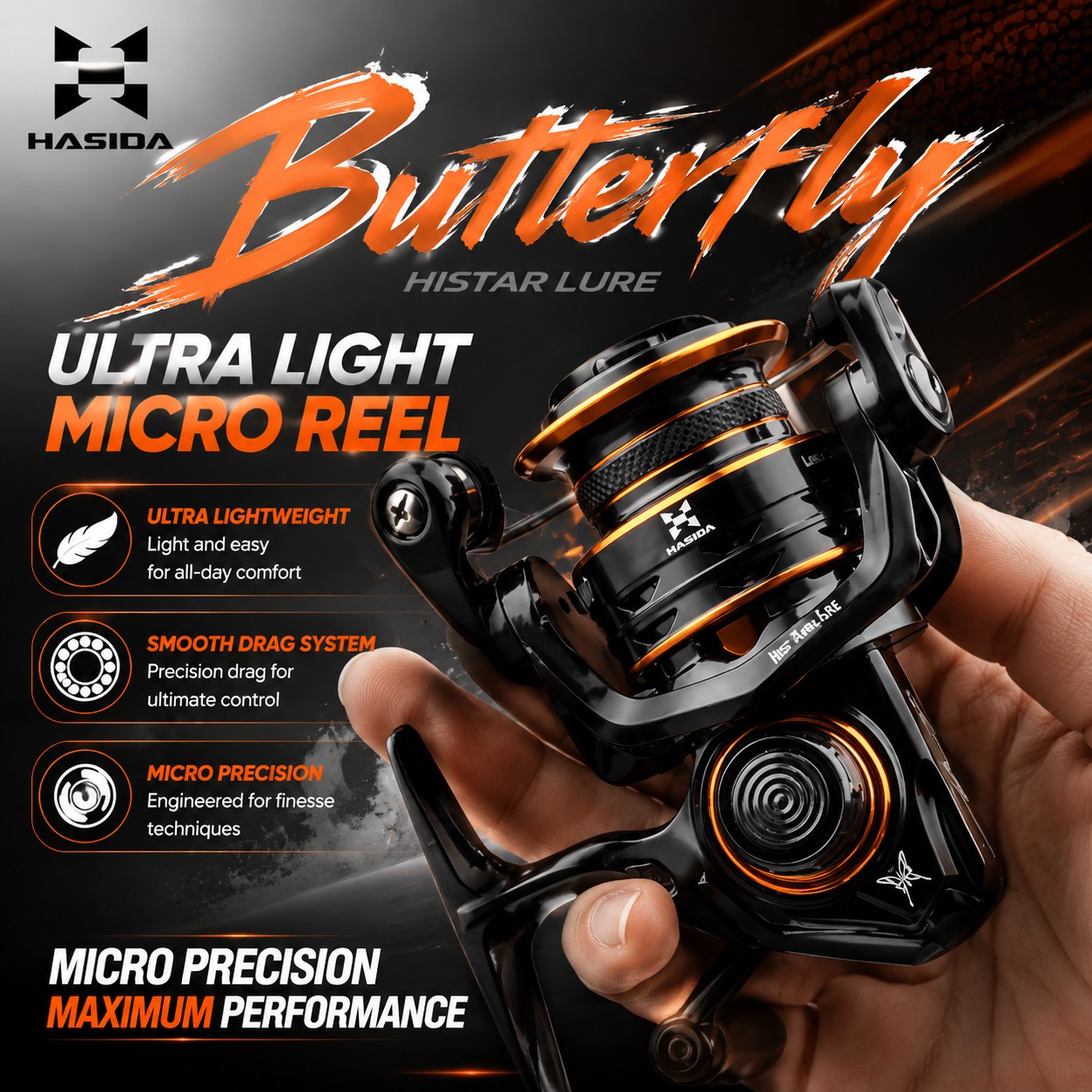 Carrete de pesca HASIDA Butter - Kastking Reel Zephyr reseña y precio