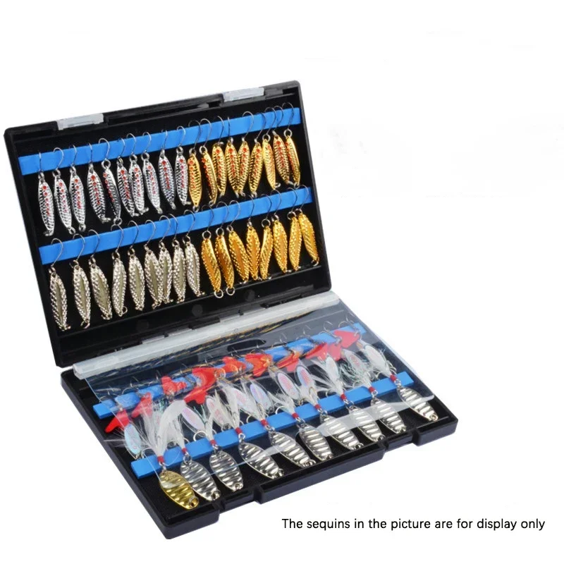Caja de pesca portátil de dobl - Fishing Lure Spoon reseña y precio